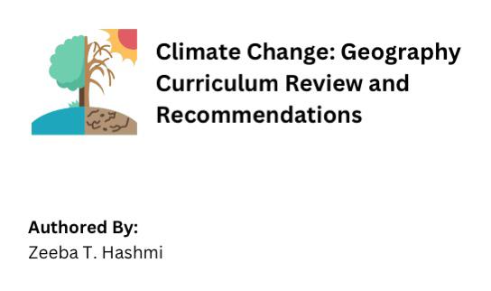 Climate Change: Geography Curriculum Review and Recommendations