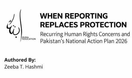 WHEN REPORTING REPLACES PROTECTION | Recurring Human Rights Concerns and Pakistan’s National Action Plan 2026