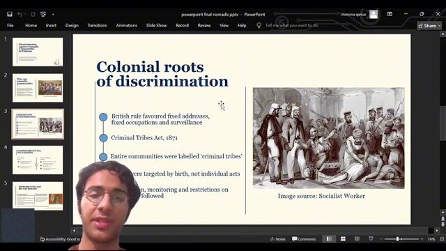 Colonial Roots of Discrimination against Nomadic Communities in Pakistan: Presentation by Ayan Qamar