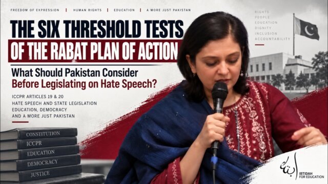 The Six Threshold Tests of the Rabat Plan of Action and Legislating on Hate Soeech
