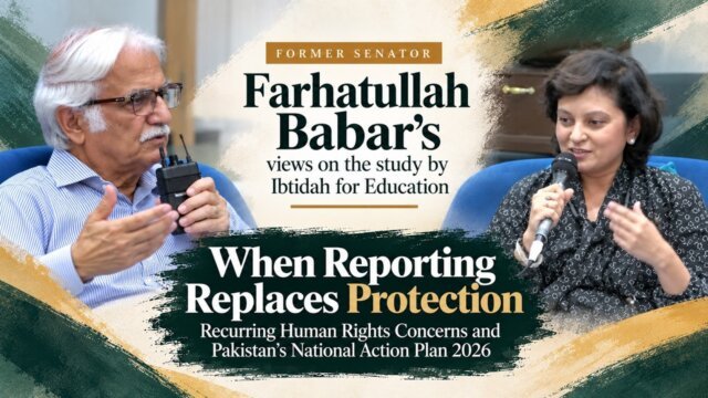 Farhatullah Babar on Critical Review Report on National Action Plan for Human Rights-2026
